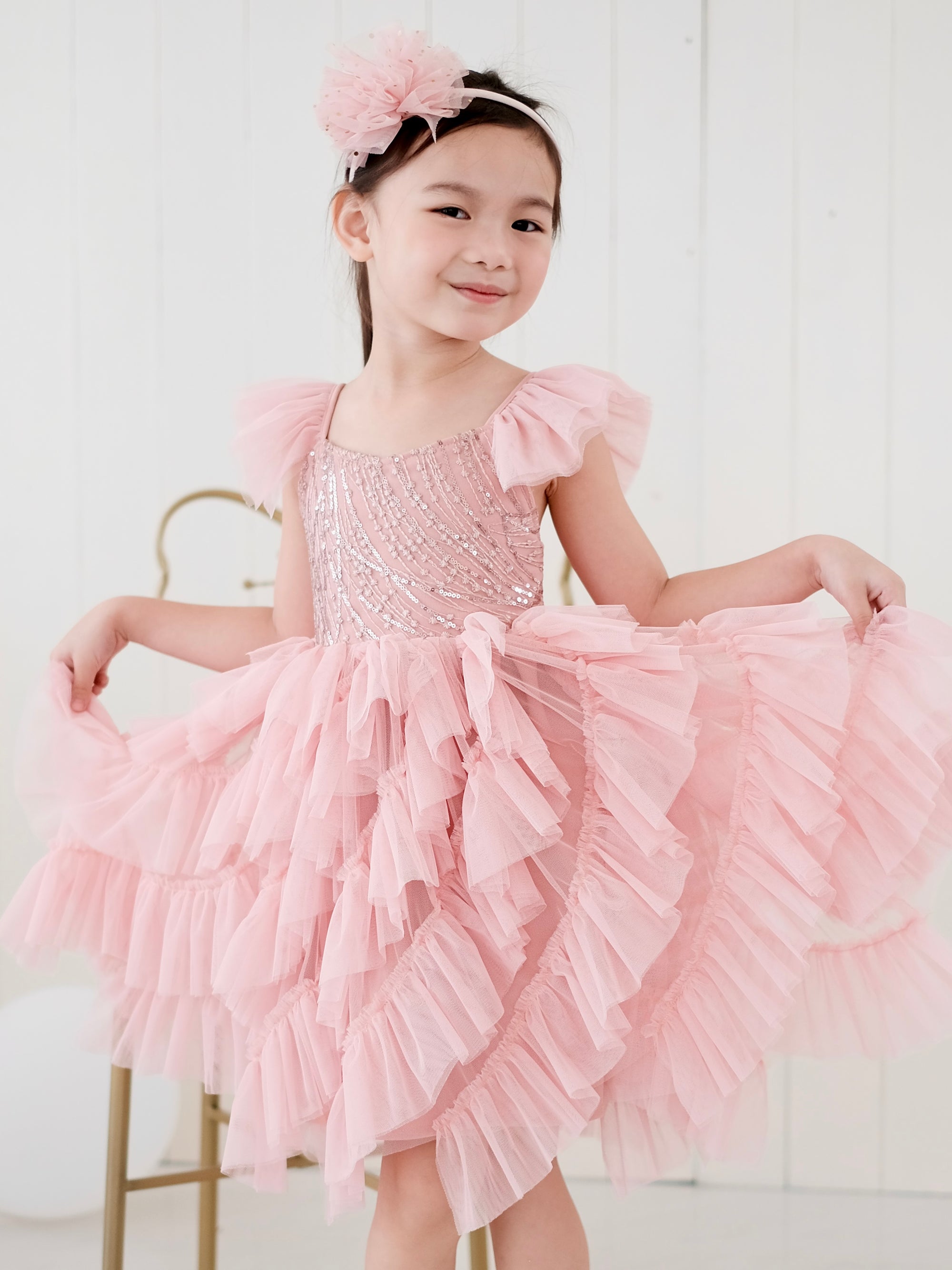 Lyra Tutu Dress | Dusty Pink