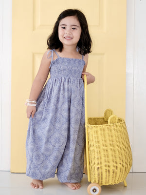 Jacoba Jumpsuit | Blue Paisley