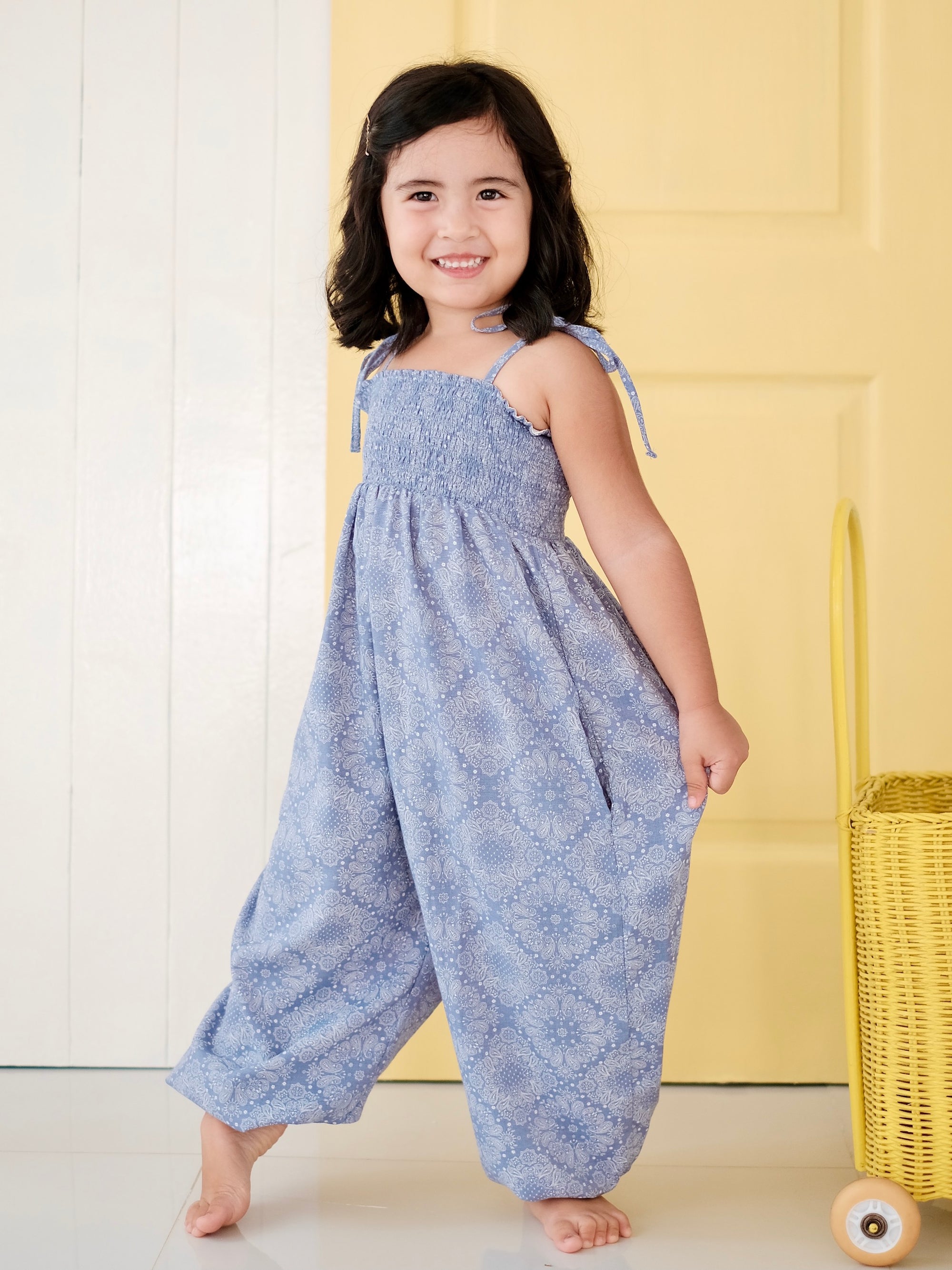 Jacoba Jumpsuit | Blue Paisley