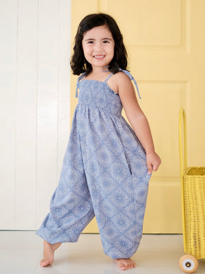 Jacoba Jumpsuit | Blue Paisley