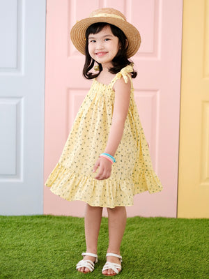 Bryony Dress | Citron | Set with Headwrap