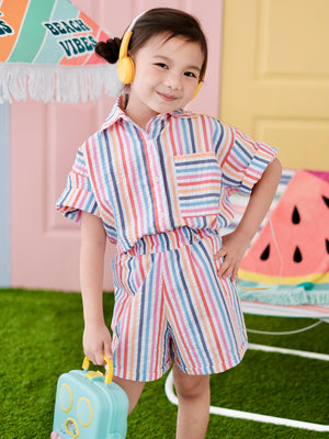 Jessie Set | Rainbow Stripes