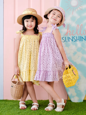 Bryony Dress | Citron | Set with Headwrap