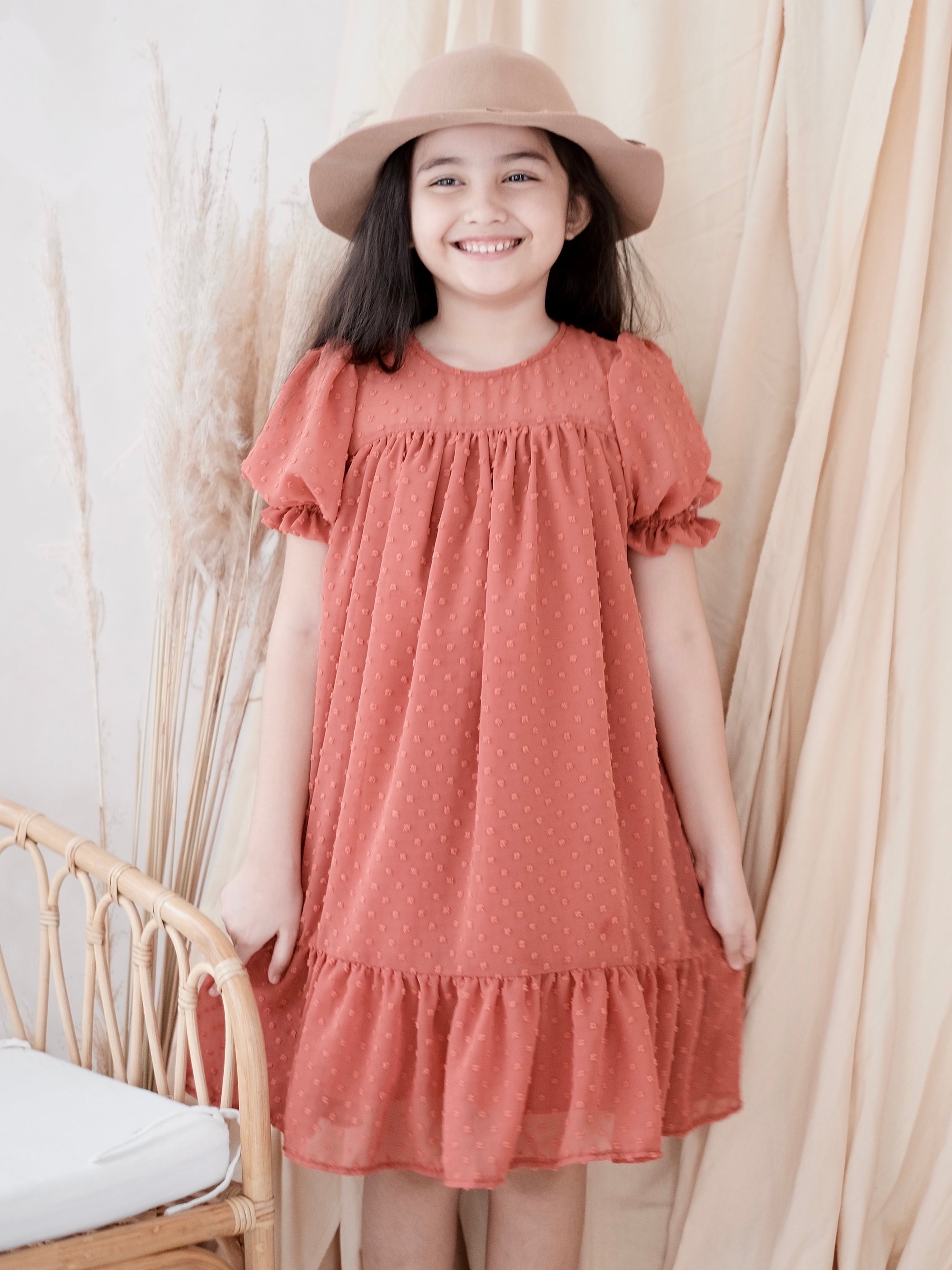 Cassia Dress | Terracota s1