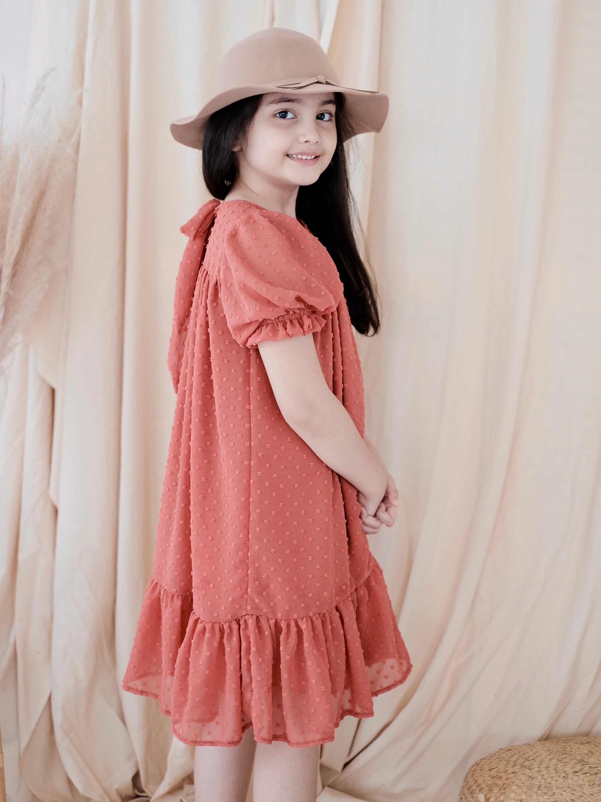 Cassia Dress | Terracota s1