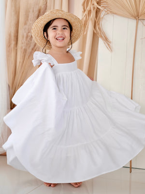 Tilda Maxi Dress | White |  Set with Sash