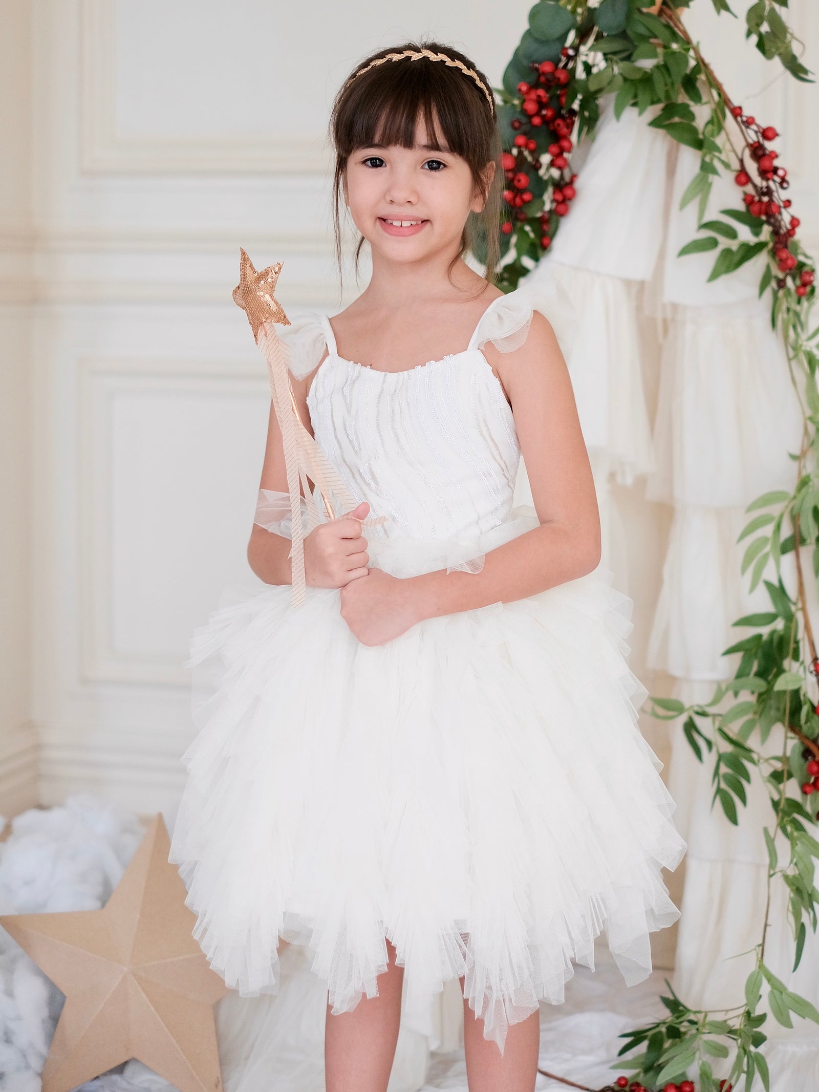 Laurette Tutu Dress | Egg Shell