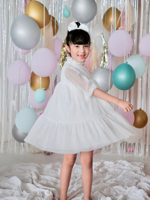 Bertha Doll Dress | Set with Bow | Off-White