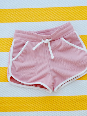 Ringer Shorts | Pink