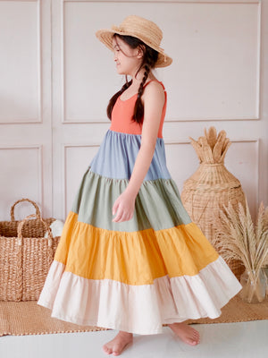 Calliope Color Block Midi