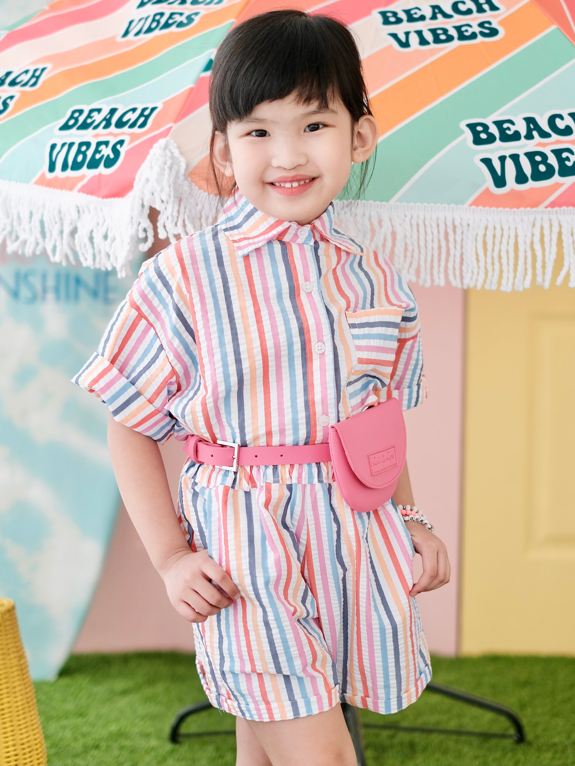 Jessie Set | Rainbow Stripes