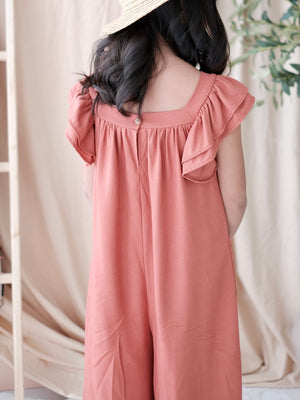 Kaia Linen Jumpsuit | Terracotta