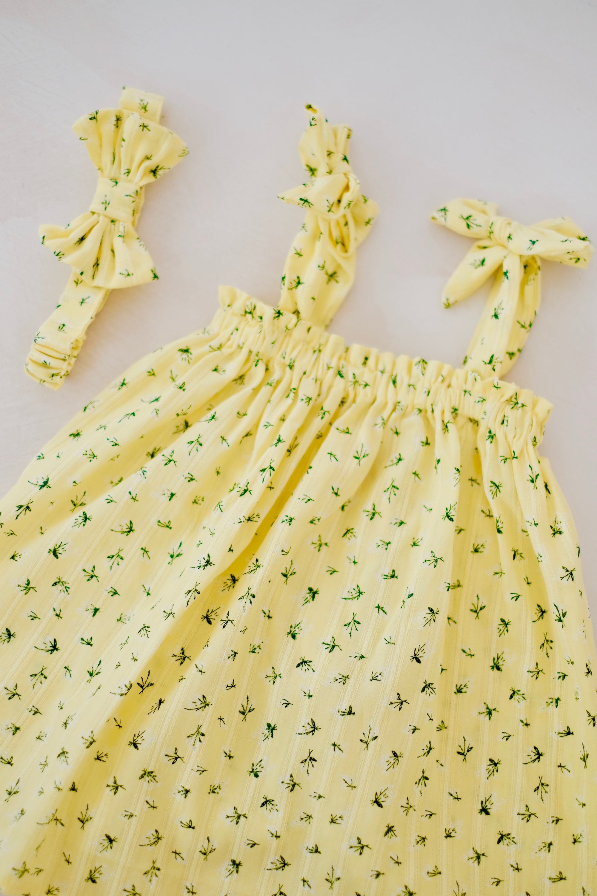 Bryony Dress Dress in Citron | Size 3-6m