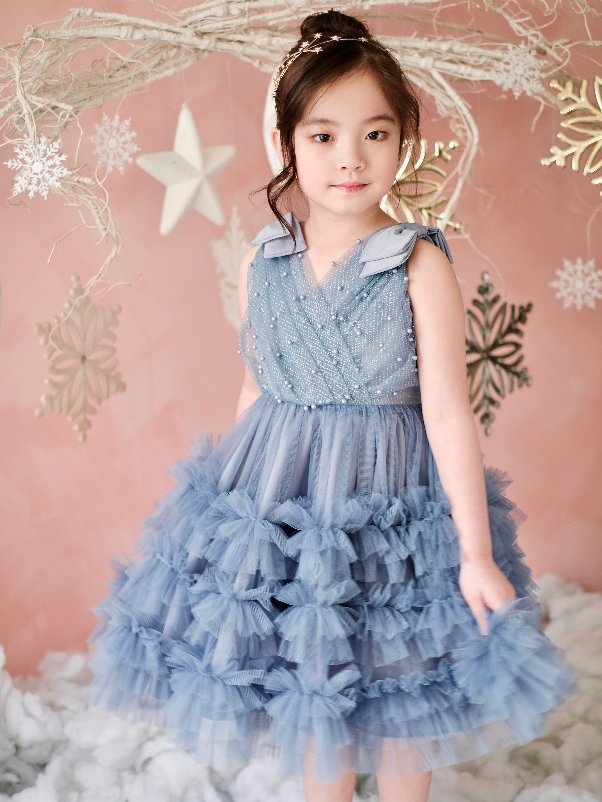 Clara Tutu Dress Dusty Blue