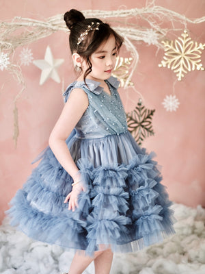 Clara Tutu Dress Dusty Blue