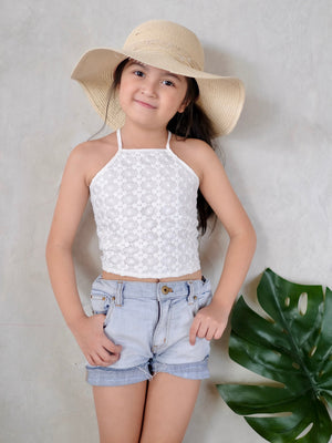Tori Broderie Top