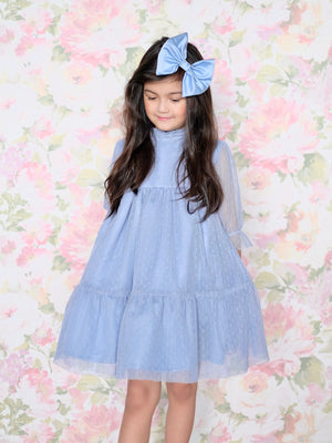 Bertha Doll Dress | Baby Blue | Set with Bow