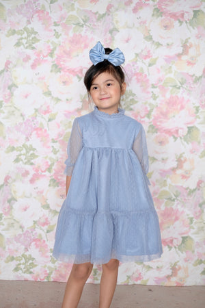 Bertha Doll Dress | Baby Blue | Set with Bow