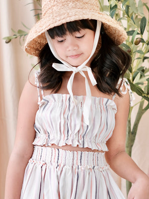 Ally Cotton Top | Stripes