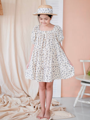 Ida Dress | Vintage Rose in Ecru