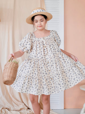 Ida Dress | Vintage Rose in Ecru