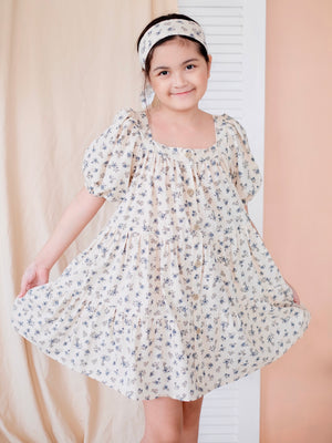 Ida Dress | Vintage Rose in Ecru