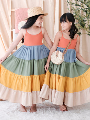 Calliope Color Block Midi