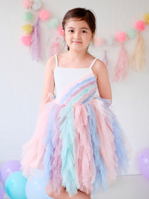 Amitola Rainbow Tutu Dress