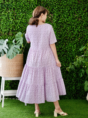 Eliana Midi Dress | Purple