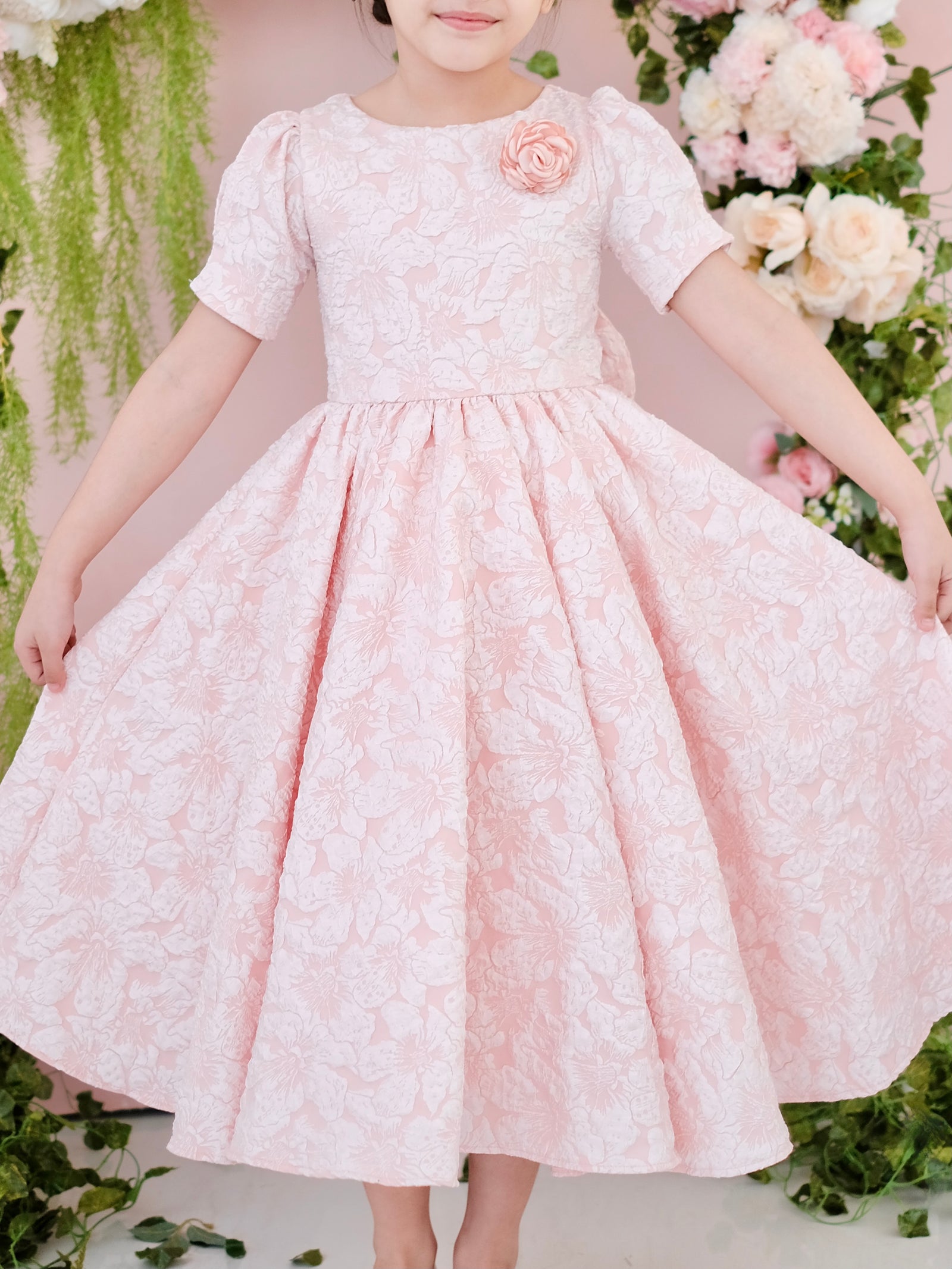 Blair Jacquard Midi | Blush