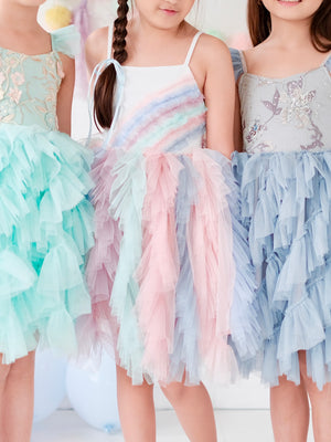 Amitola Rainbow Tutu Dress