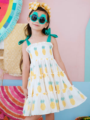 Eden Mini Dress | Pineapple Print