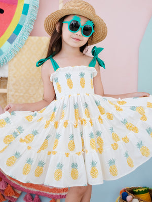 Eden Mini Dress | Pineapple Print