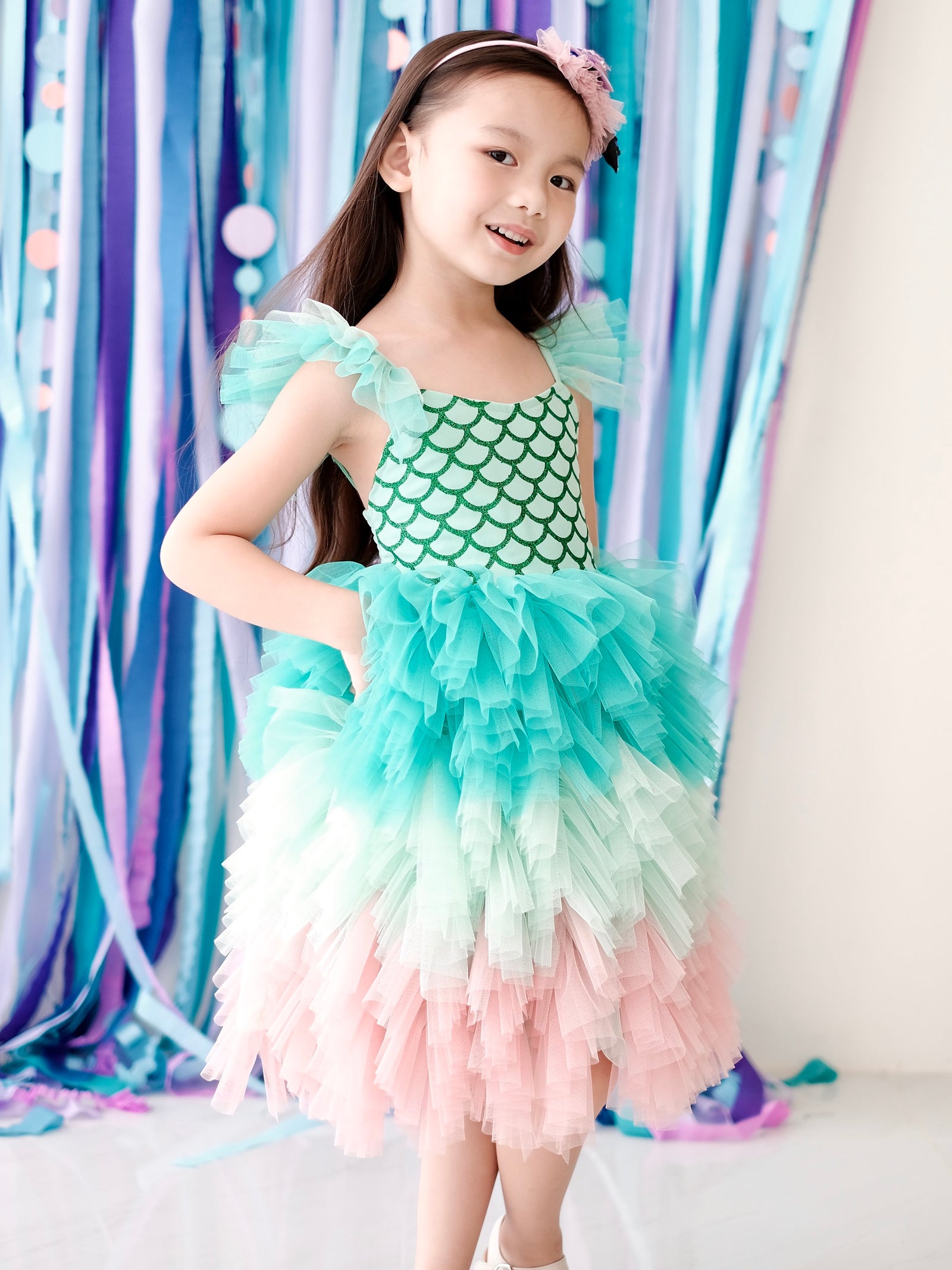 Laurette Tutu | Mermaid Set with Headpiece