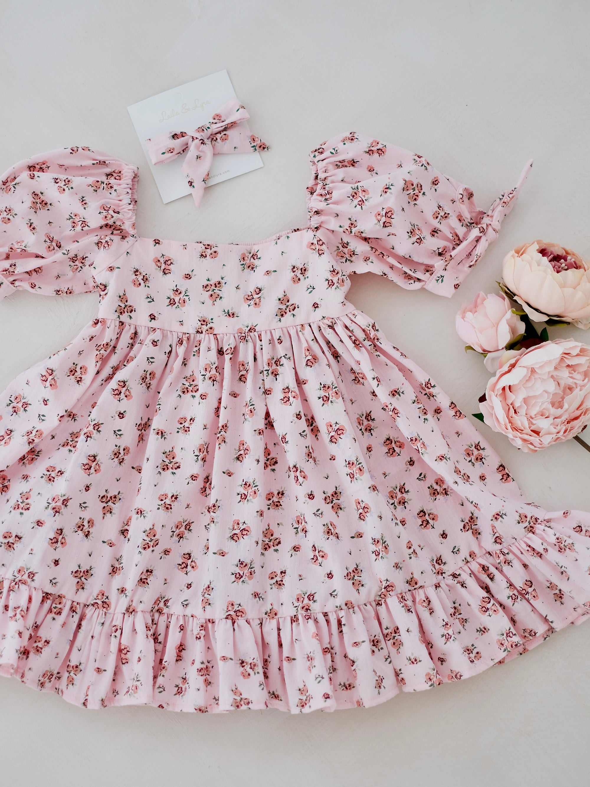 Maisie Dress | Pink Floral |