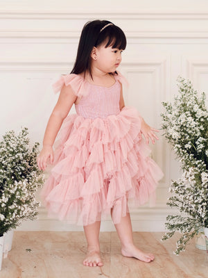 Lyra Tutu Dress | Dusty Pink