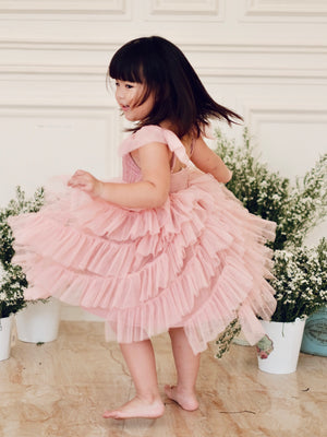 Lyra Tutu Dress | Dusty Pink