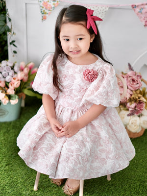 Bellerose Jacquard Dress | Dusty Pink