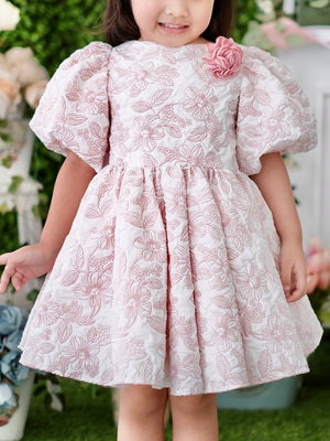 Bellerose Jacquard Dress | Dusty Pink