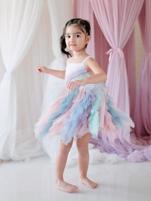 Amitola Rainbow Tutu Dress