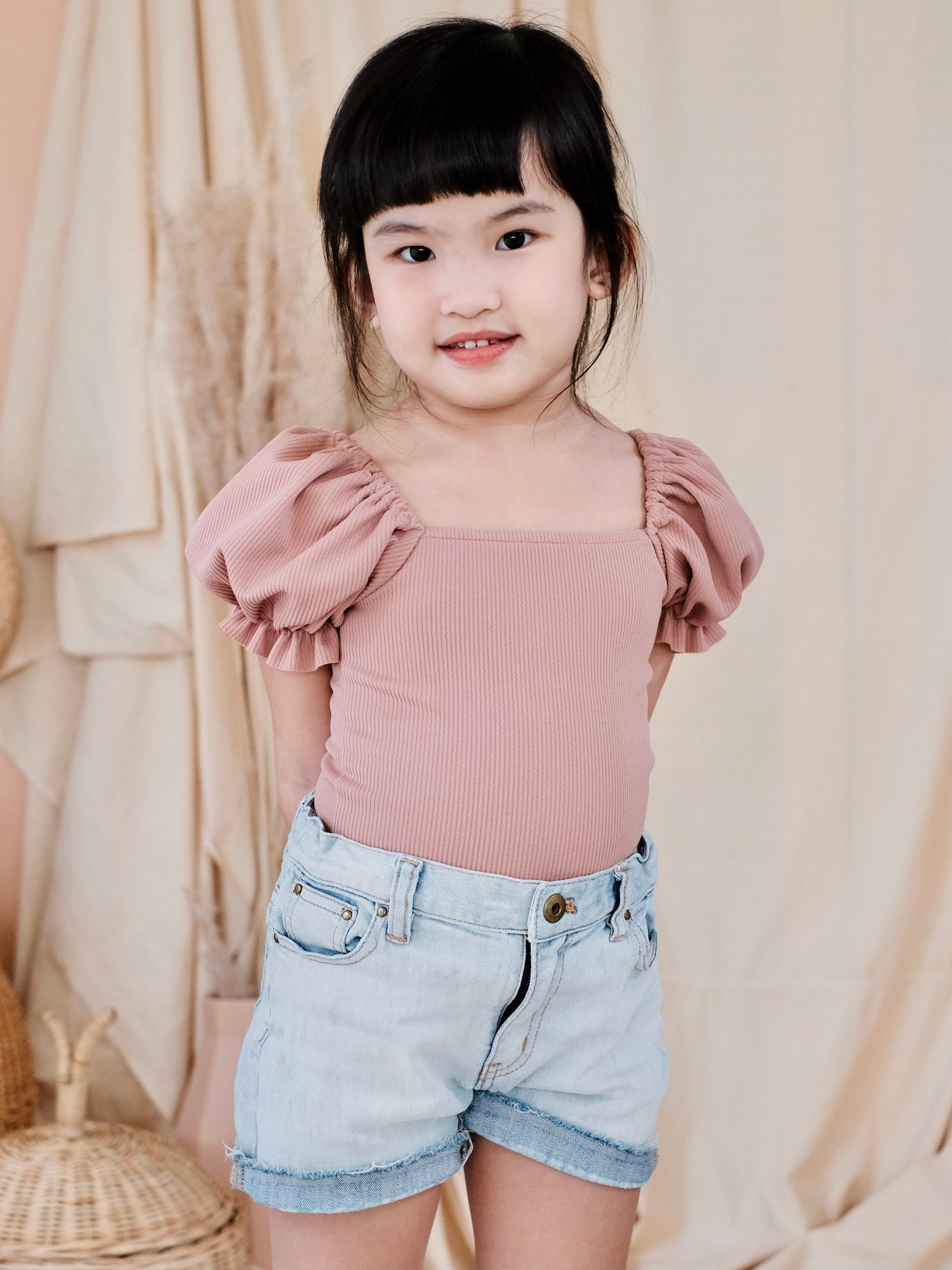 Ceara Bodysuit in Dusty Rose