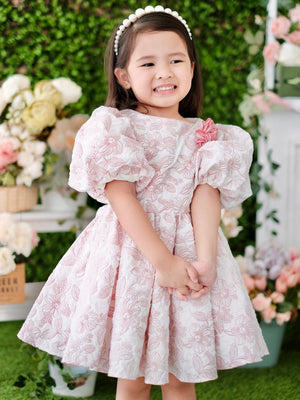 Bellerose Jacquard Dress | Dusty Pink