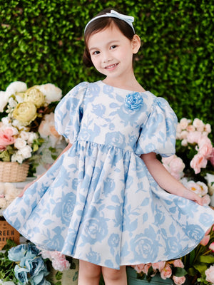 Bellerose Jacquard Dress | Baby Blue