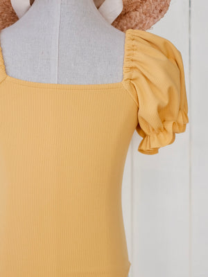 Ceara Bodysuit in Yellow