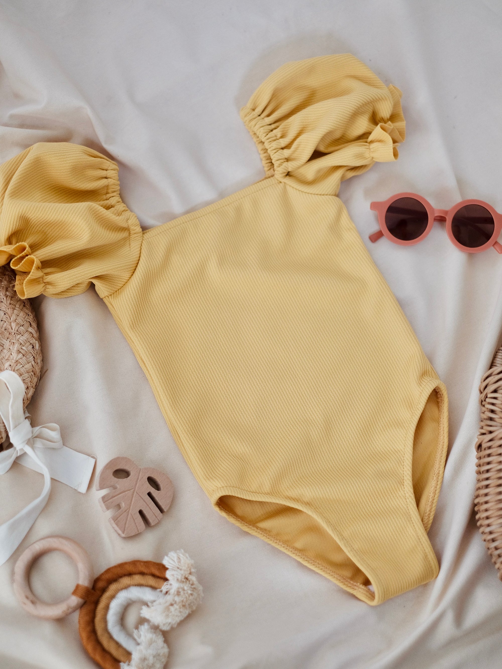 Ceara Bodysuit in Yellow